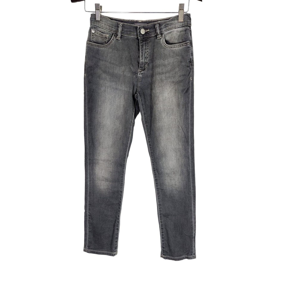 DL1961 Ultimate Knit Women's Gray Cotton Blend‎ Brady Slim Jeans Size 12